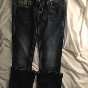 Rock Revival Vivian Mid-rise Curvy Boot 27 Dark wash